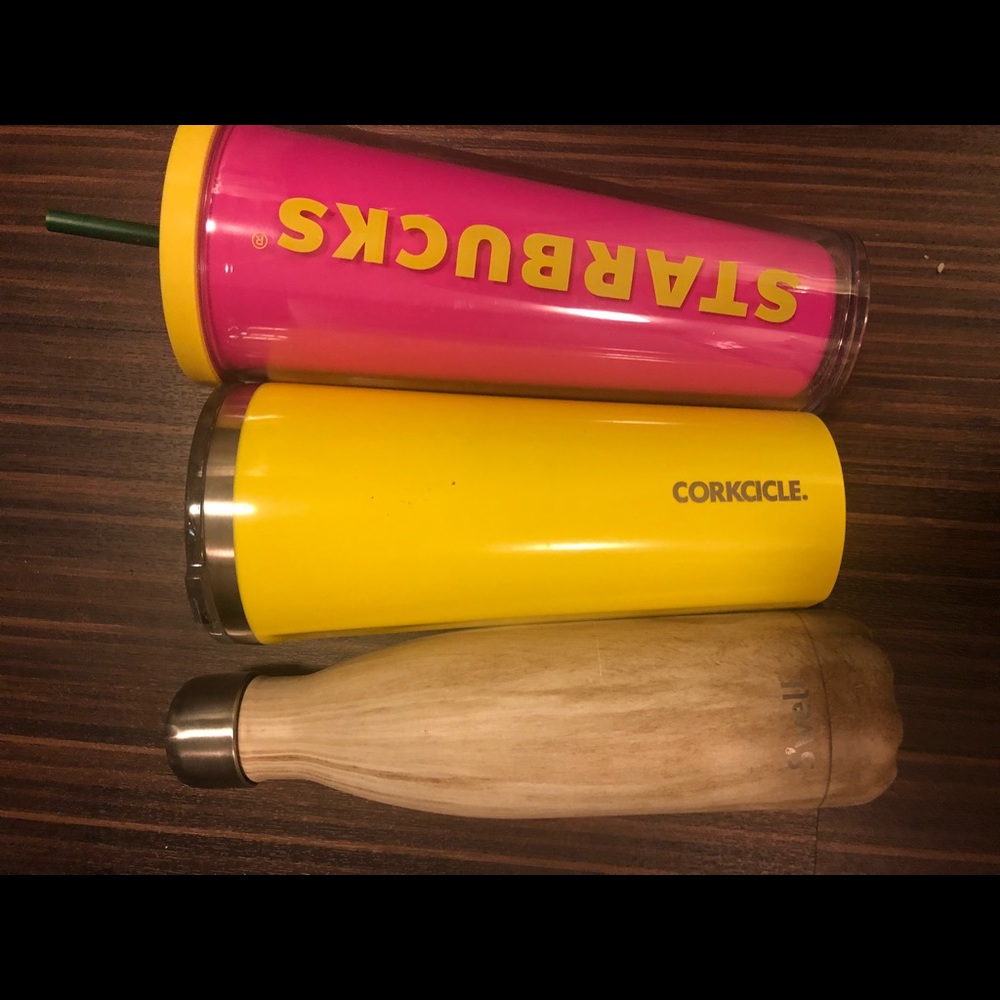Swell, Starbucks cup, and Corkcicle